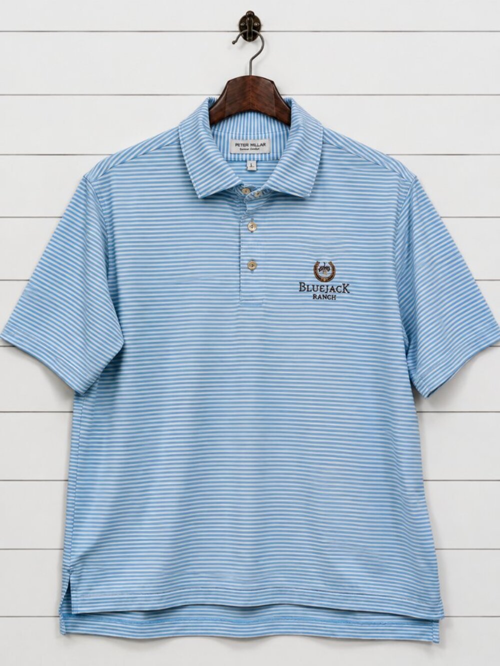 Peter Millar Bluejack Ranch Summer Comfort Golf Polo Men’s Large Striped